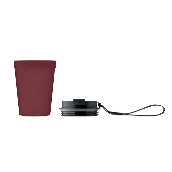 Pahar cu un singur perete din PP, curea din poliester RPET Isforden Tumbler