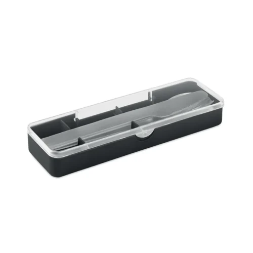 Set de tacâmuri din oțel inoxidabil în cutie PP Mesteck