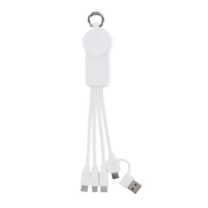 Breloc cu cablu de încărcare cu intrare: 2-in-1 tip-C & tip-A Icab