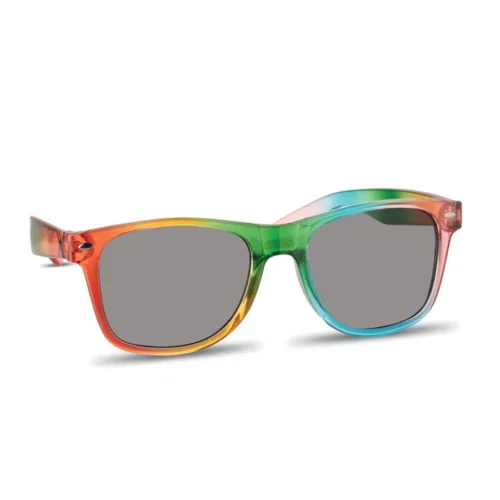 Ochelari de soare multicolori curcubeu cu ramă din PC cu protecție UV400 Borea