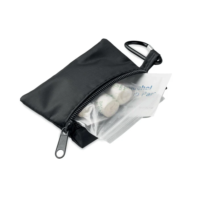 mo2819-03-9c2e4a7bcf Trusă prim ajutor, pouch RPET, cu carabină din aluminiu Careone