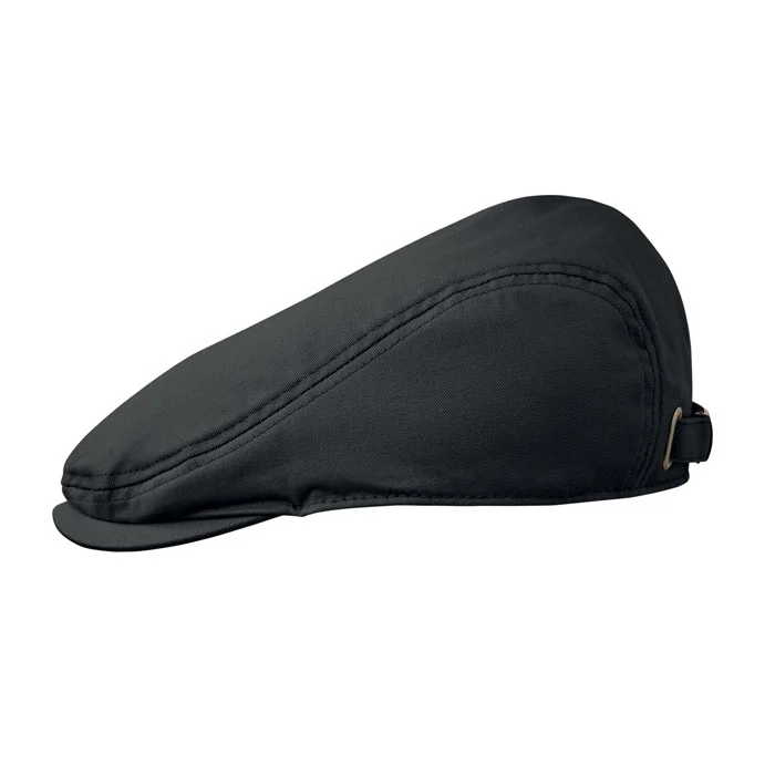 Șapcă plată Newsboy din bumbac twill 235 gr/m², închidere cu cataramă metalică Flat Peak