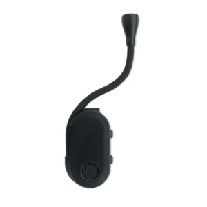 Lumină de carte LED reîncărcabilă din ABS cu corp flexibil și clip Scene