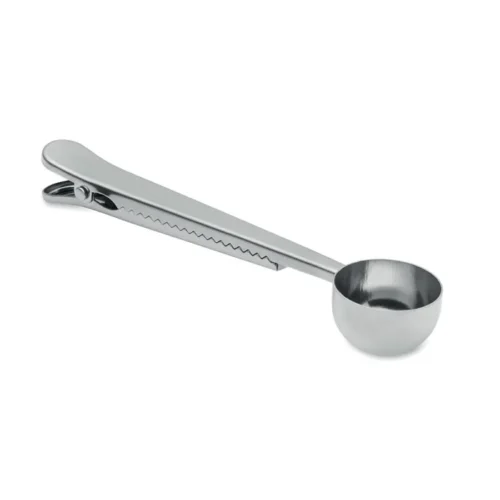Lingură de cafea cu clemă pentru pungă, din oțel inoxidabil Spooncoop