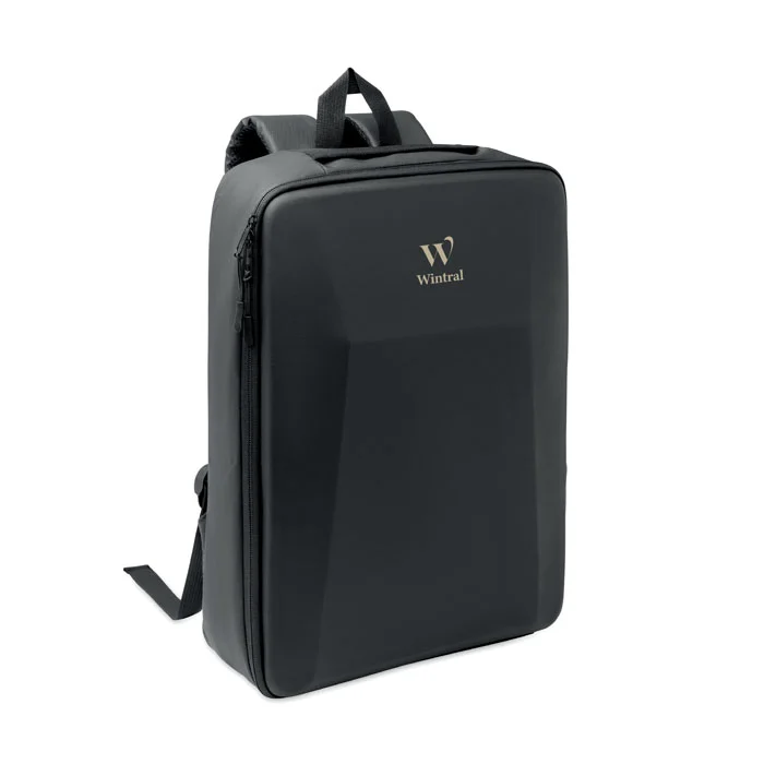 Rucsac laptop de 15'' din RPET 600D cu partea din față rigidă din EVA Novix