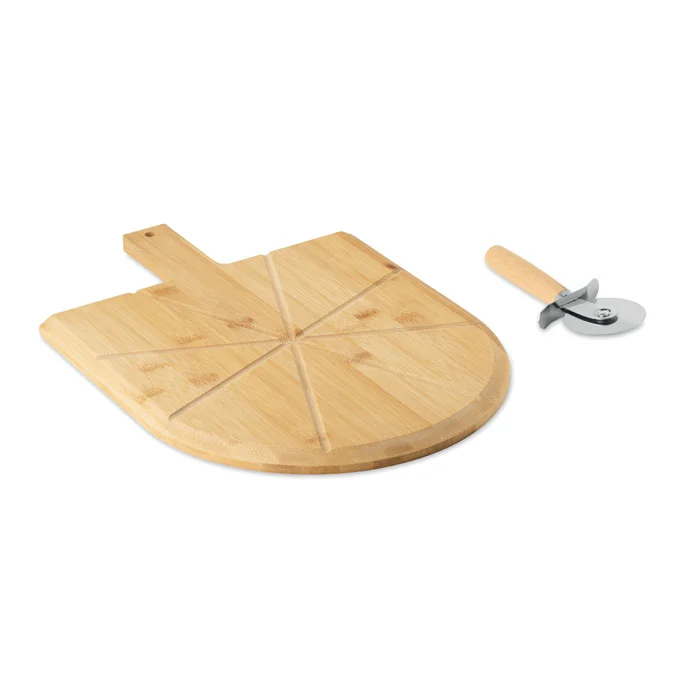 Tocător de pizza și tăietor de pizza din bambus Napolitana