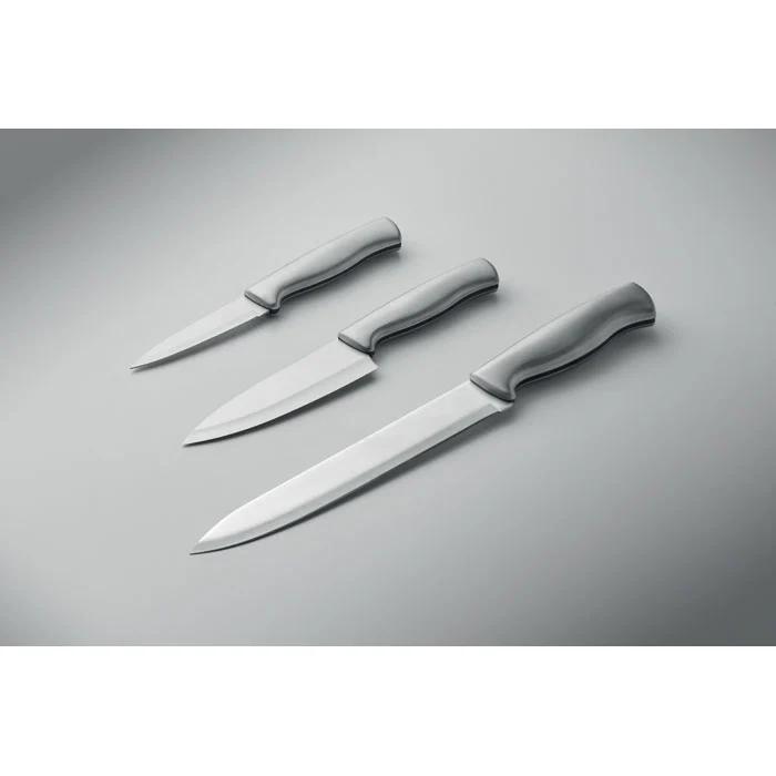 Set de 3 cuțite din oțel inoxidabil Cocinero