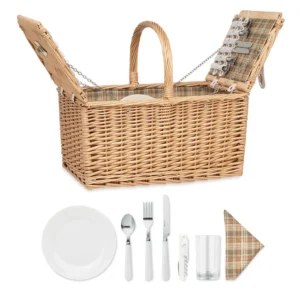 Coș picnic răchită 4 persoane Mimbre Plus