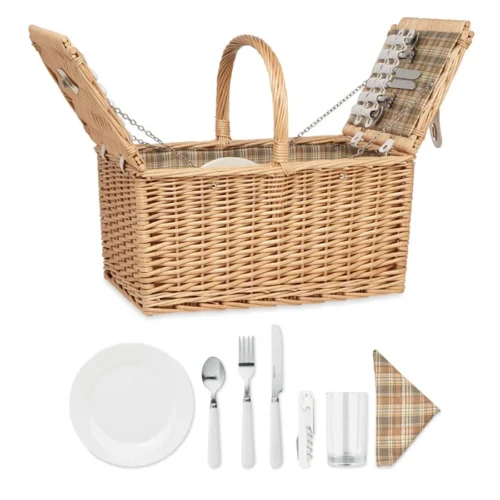 Coș picnic răchită 4 persoane Mimbre Plus