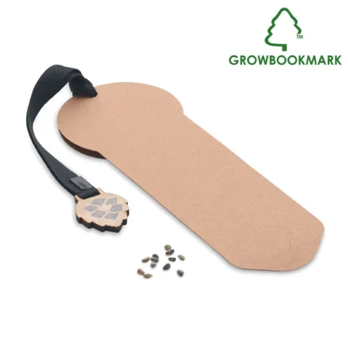 Dă un copac înapoi pământului cu acest semn de hârtie cu șnur de bumbac Growbookmark™