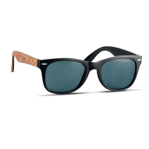 Ochelari de soare clasici și eleganți cu protecție UV400 cu brațe din plută Paloma