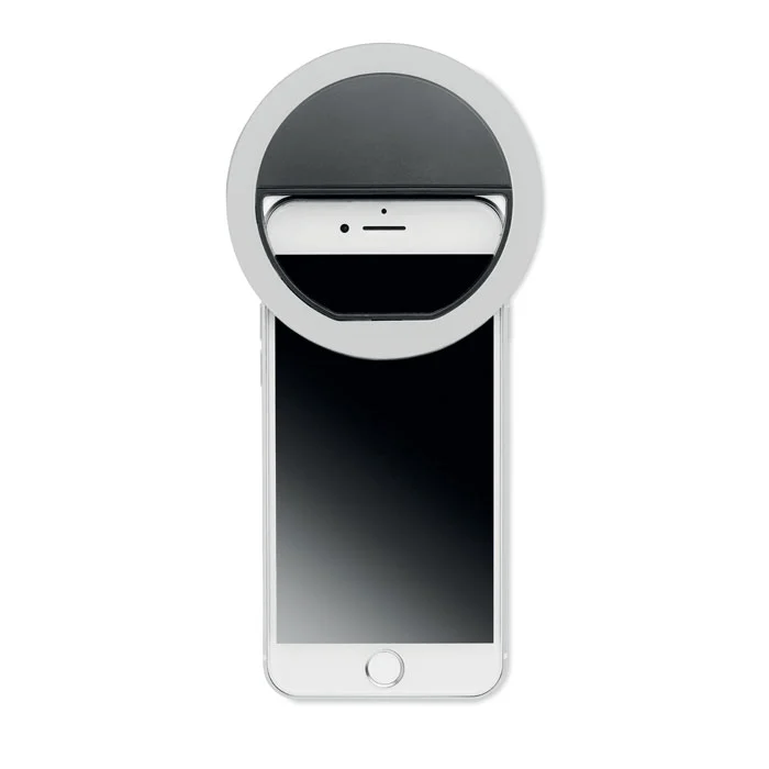 Inel portabilă pentru selfie, 8 cm din material ABS cu 28 de LED-uri Helie