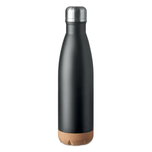 Sticlă cu perete dublu din oțel inoxidabil și bază de plută Aspen Cork