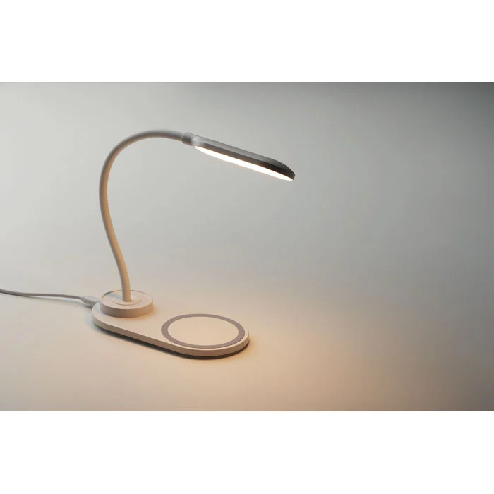 Lampă de birou din ABS cu 10 lumini LED și încărcător wireless de 10 W Saturn