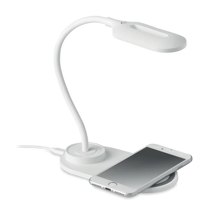 Lampă de birou din ABS cu 10 lumini LED și încărcător wireless de 10 W Saturn