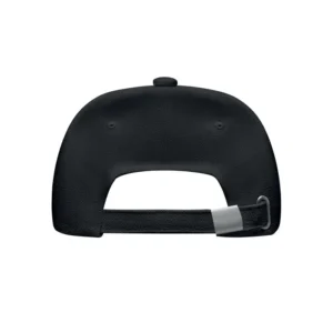 Șapcă baseball cu 5 panele din bumbac organic periat de 250 gr/m² cu închidere Bicca Cap