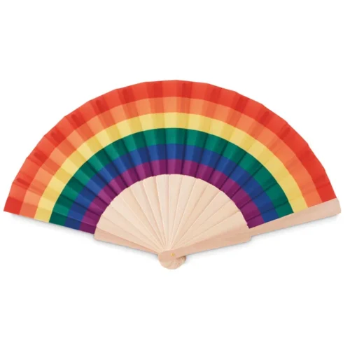 Evantai curcubeu din lemn Bowfan