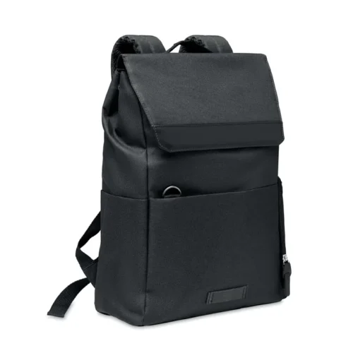 Rucsac pentru laptop de 15 inch în RPET 600D 2 tonuri, cu clapetă magnetică Daegu Lap