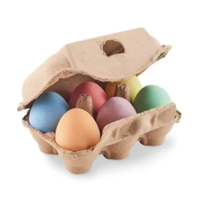 Set format din 6 crete în formă de ou în suport de carton reciclat Tamago