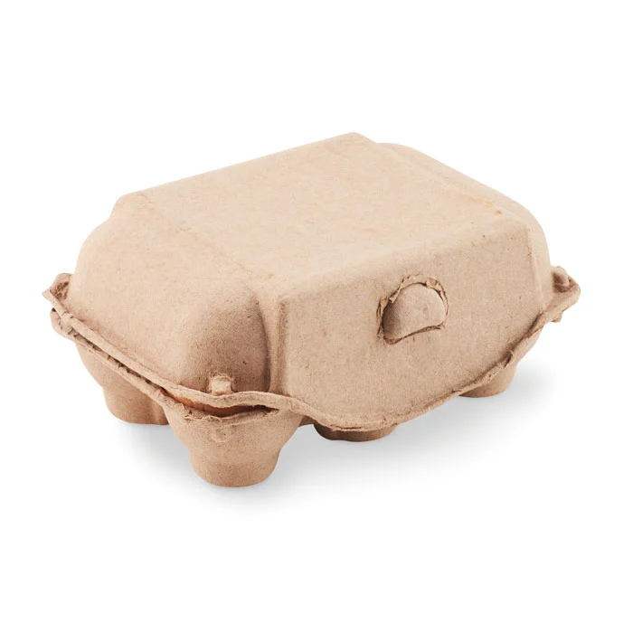 Set format din 6 crete în formă de ou în suport de carton reciclat Tamago