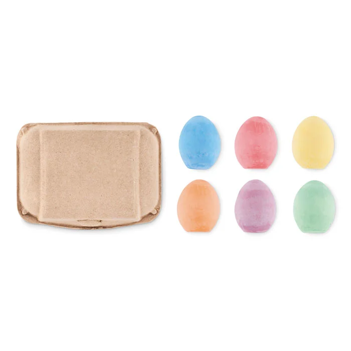 Set format din 6 crete în formă de ou în suport de carton reciclat Tamago