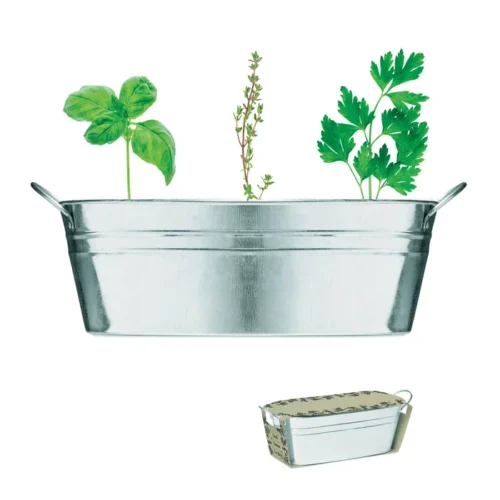 Ghiveci din zinc cu semințe Mix Seeds