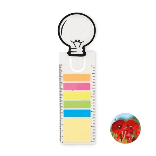 Semn de carte în formă de bec din hârtie cu semințe Idea Seed
