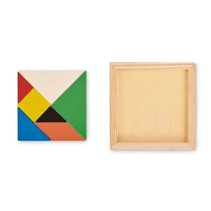 Puzzle Tangram în lemn