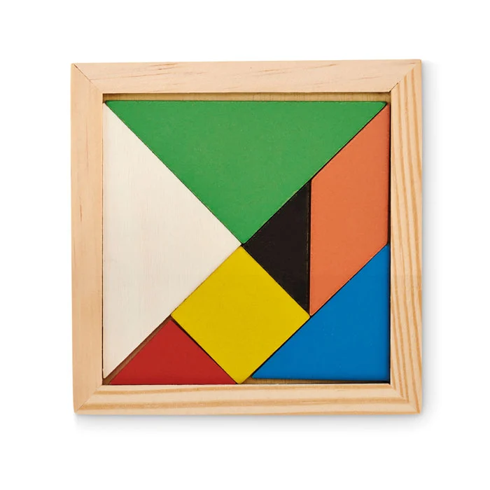 Puzzle Tangram în lemn