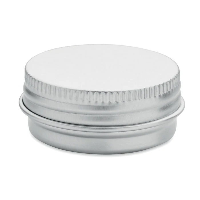 Balsam de buze vegan în cutie de aluminiu, capac inșurubabil Balm