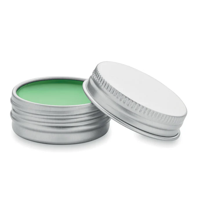 Balsam de buze vegan în cutie de aluminiu, capac inșurubabil Balm