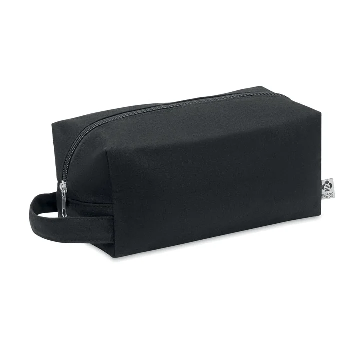 Geantă pentru cosmetice cu fermoar, din pânză canvas 220 gr/m² Bia