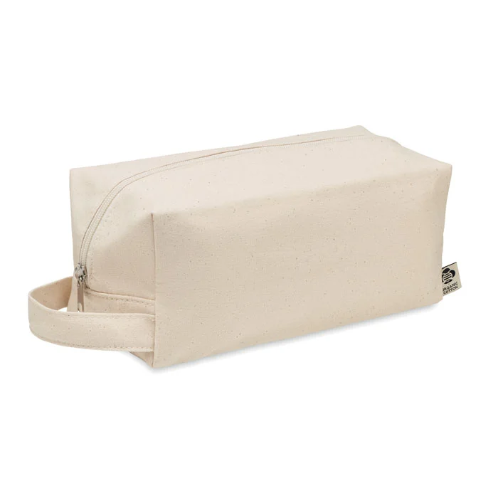 Geantă pentru cosmetice cu fermoar, din pânză canvas 220 gr/m² Bia