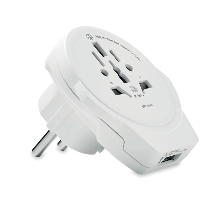 Adaptor priză pentru călătorii World to Europe USB, 12 W