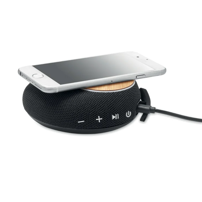 Boxă wireless 5.1 în carcasă ABS și bambus în partea superioară Flare