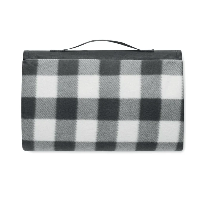 Pătură de picnic pliabilă RPET 150 gr/m² din fleece polar cu revers din PEVA Caly