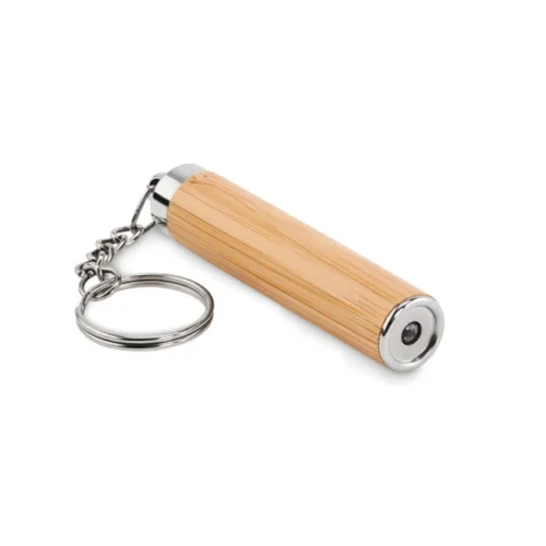 Lanternă cu bec LED din bambus cu breloc Pianti