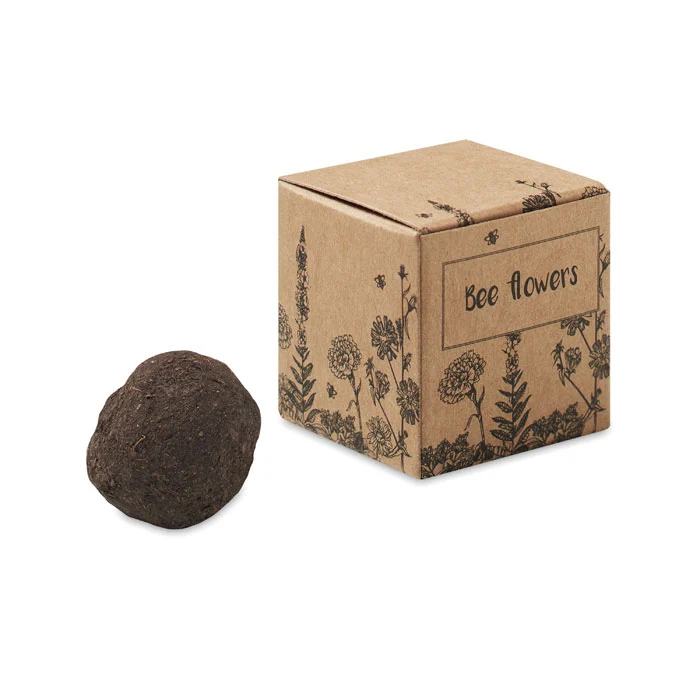 Kit de cultivare a semințelor in bombă, prezentat în cutie de carton Bombi Ii