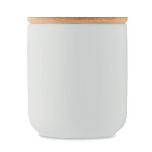 Lumânare parfumată din ceară pe bază de plante în borcan ceramică cu capac Veika