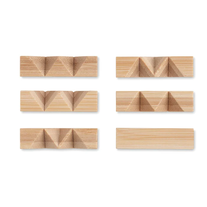 Puzzle din bambus brainteaser în formă de stea Cubenats