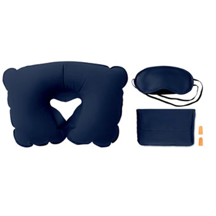 Set de călătorie ce include o pernă gonflabilă de catifea Travelplus