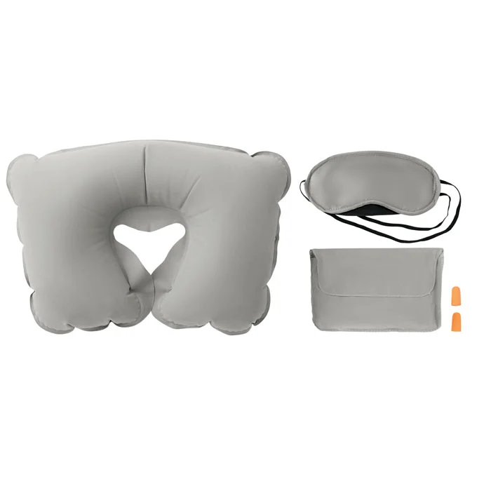 Set de călătorie ce include o pernă gonflabilă de catifea Travelplus