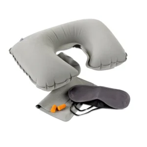Set de călătorie ce include o pernă gonflabilă de catifea Travelplus