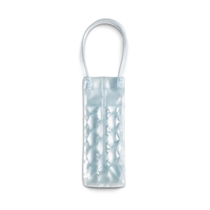 Geantă termoizolantă din PVC transparent pentru 1 sticlă Bacool