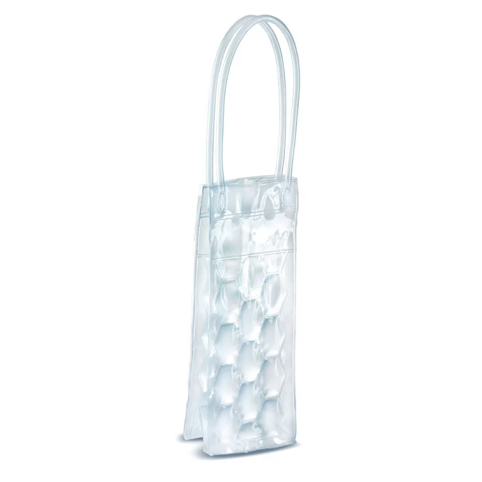 Geantă termoizolantă din PVC transparent pentru 1 sticlă Bacool