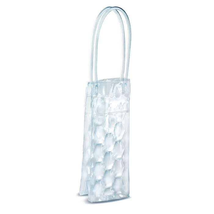 Geantă termoizolantă din PVC transparent pentru 1 sticlă Bacool
