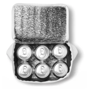 Geantă termoizolantă cu foiţă interioară de aluminiu, pentru 6 doze Cubacool
