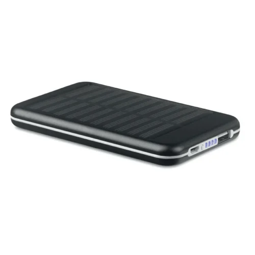 Baterie externă solară 4000mAh din aluminiu reciclat și panou solar Solarflat
