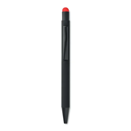 Pix stylus cu buton din aluminiu reciclat Negrito
