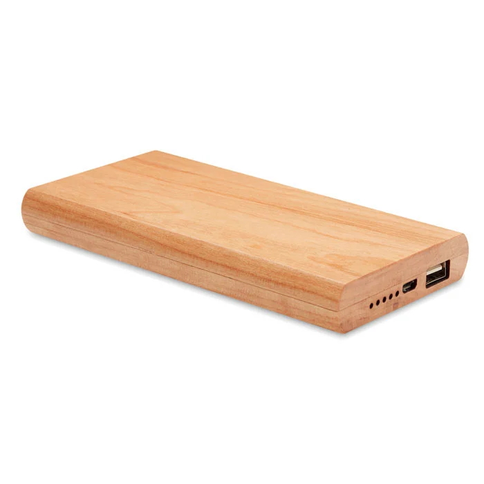 Power bank, capacitate 4000 mAh în carcasă din bambus Arenapower